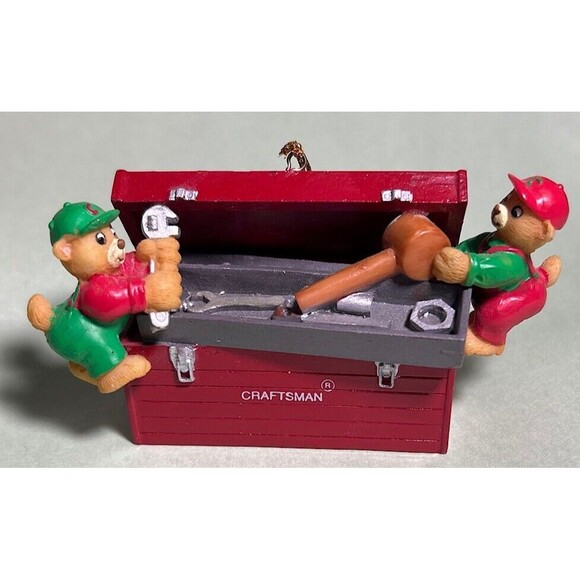 1996 Mr Christmas-Sears Craftsman Miniature TOOL BOX Christmas Ornament - Picture 1 of 4